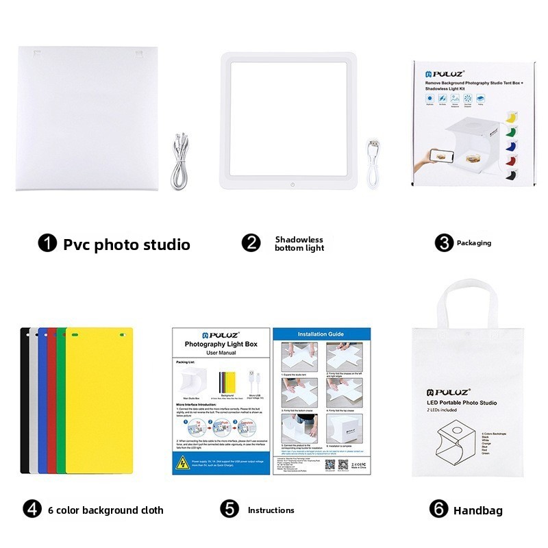 Photography Lighting No Shadows - Caja de Luz LED Mini 2