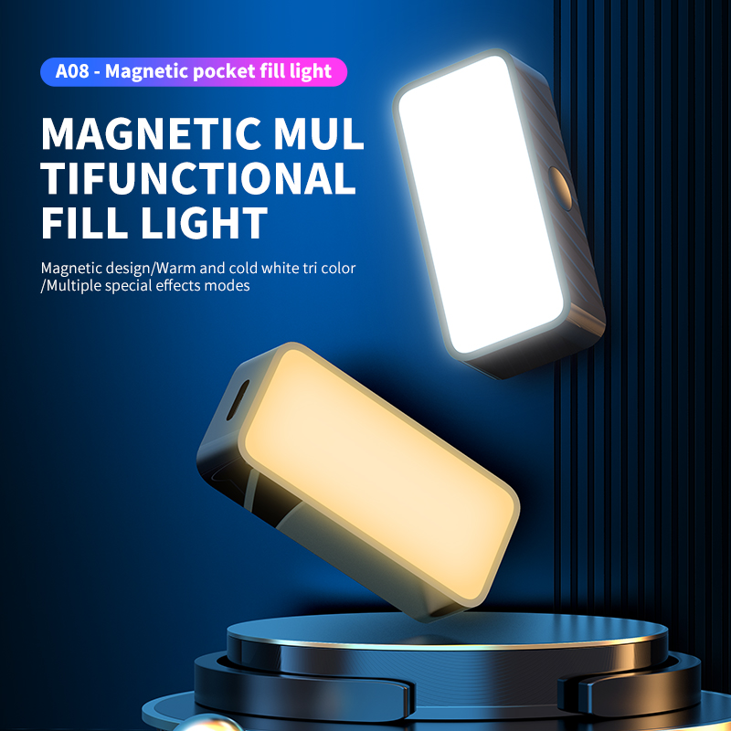 Photography Lighting Diagram - Mini luz de relleno portátil magnética