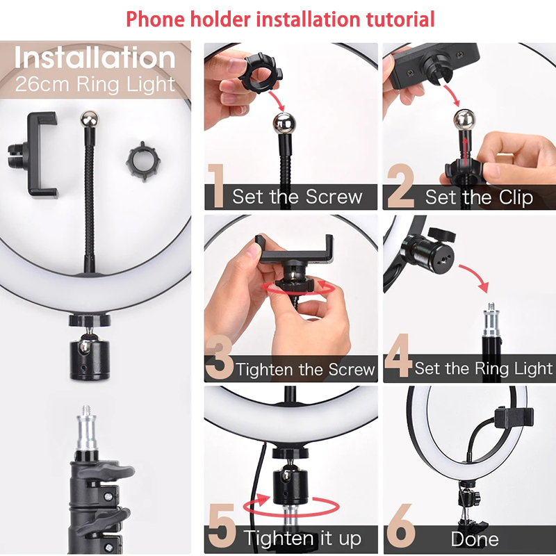 Anillo de Luz LED para Selfies - Photography Lighting Lamp reseña y precio
