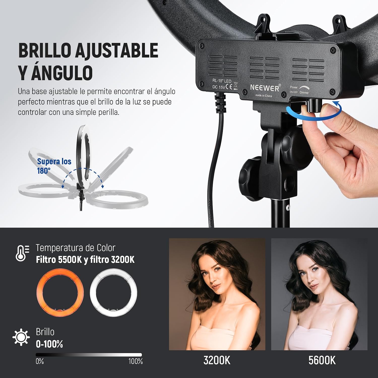 Kit de Luz de Anillo NEEWER de - Photography Lighting Kits reseña y precio