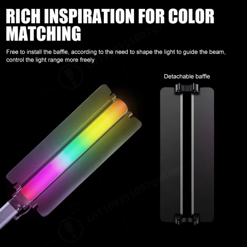 Luz LED RGB portátil para estu - Photography Lighting Lamp reseña y precio