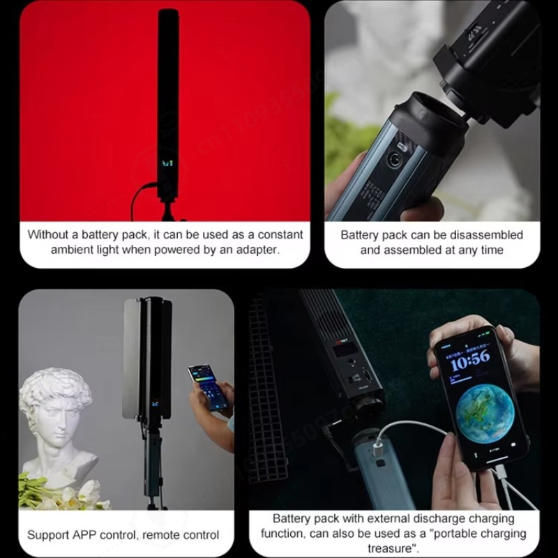 Luz LED RGB portátil para estu - Photography Lighting Lamp reseña y precio