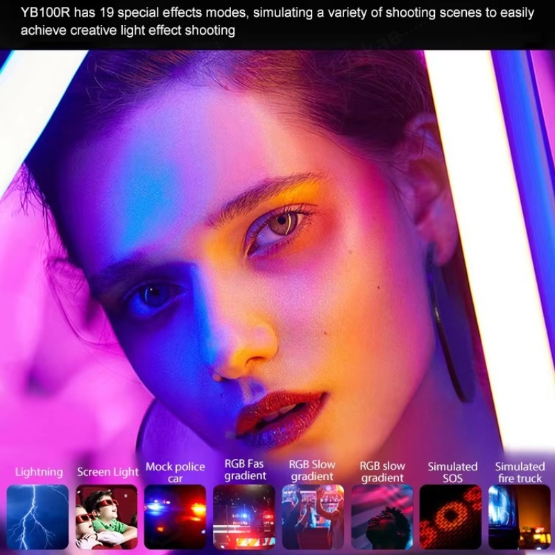 Luz LED RGB portátil para estu - Photography Lighting Lamp reseña y precio