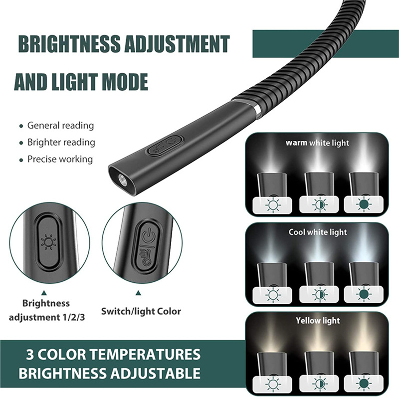 Luz LED colgada en el cuello,  - Photography Lighting Book reseña y precio