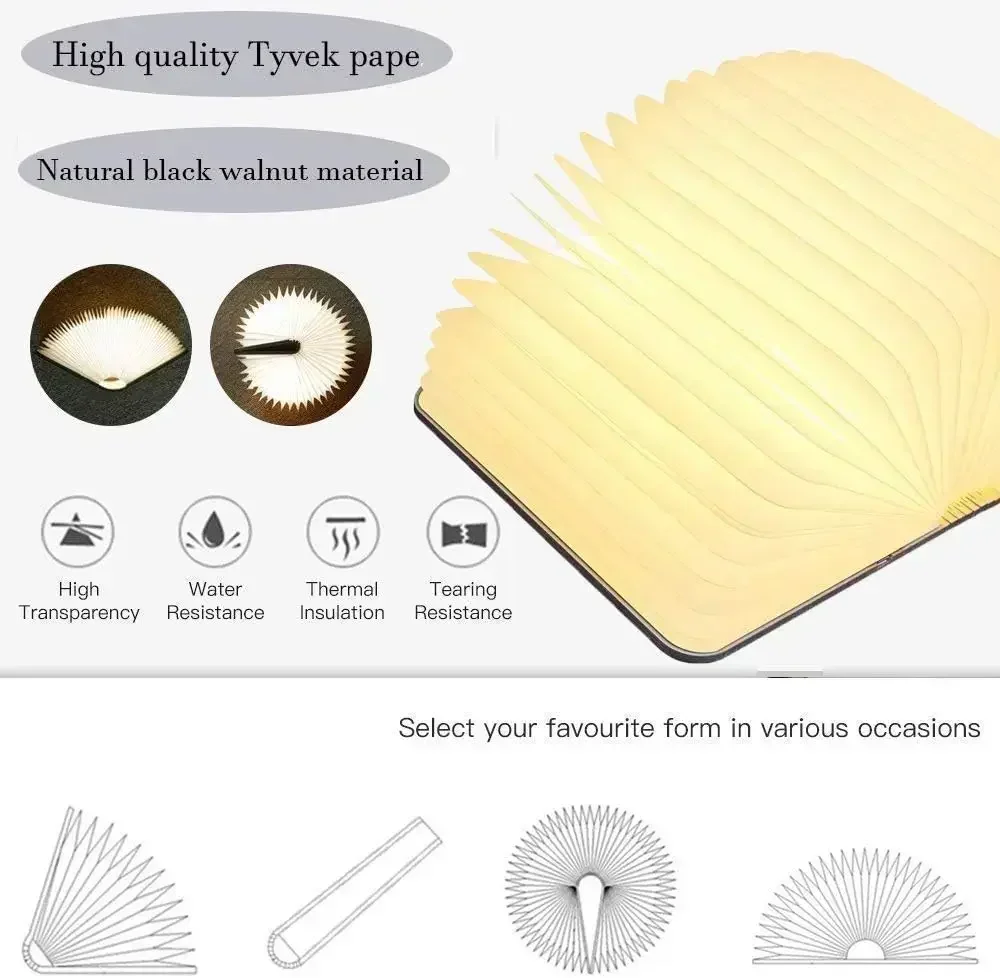 Luz de libro 3D plegable de ma - Photography Lighting Book reseña y precio