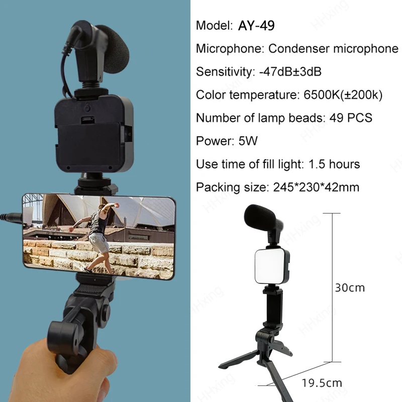 Kit de vlogging para teléfono  - Photography Lighting Kits reseña y precio