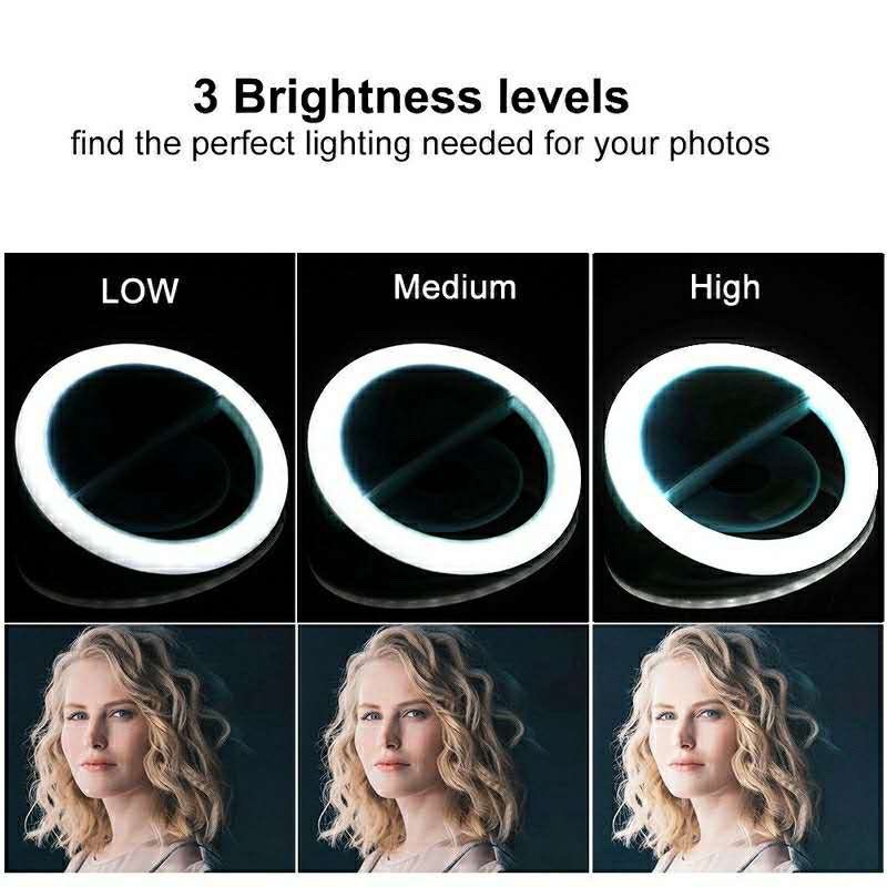 Anillo de luz LED con 3 modos  - Photography Lighting Lamp reseña y precio