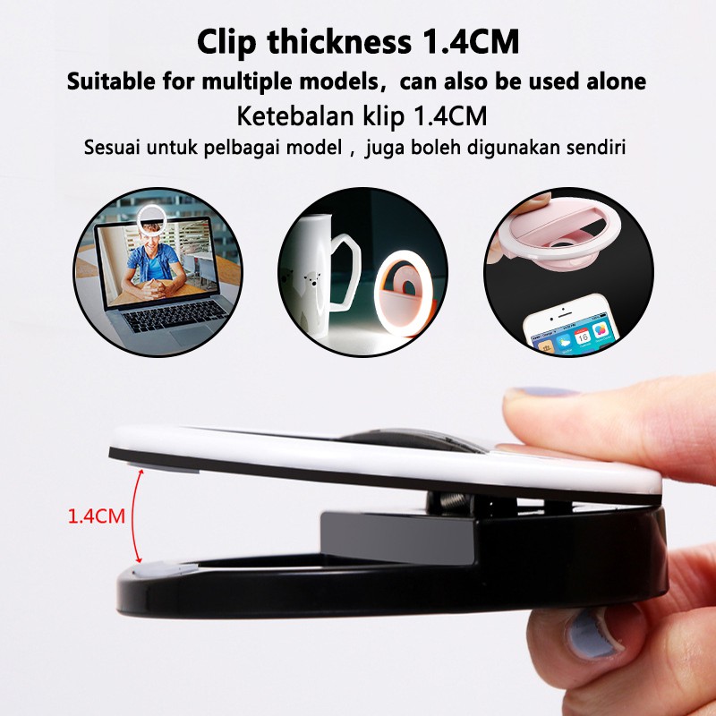 Anillo de luz LED con 3 modos  - Photography Lighting Lamp reseña y precio
