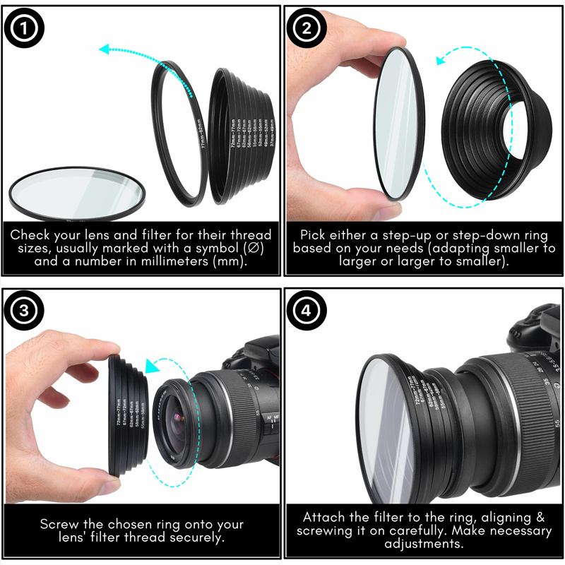 18 Uds filtro de lente de cáma - Macro Photography Lighting Kit reseña y precio