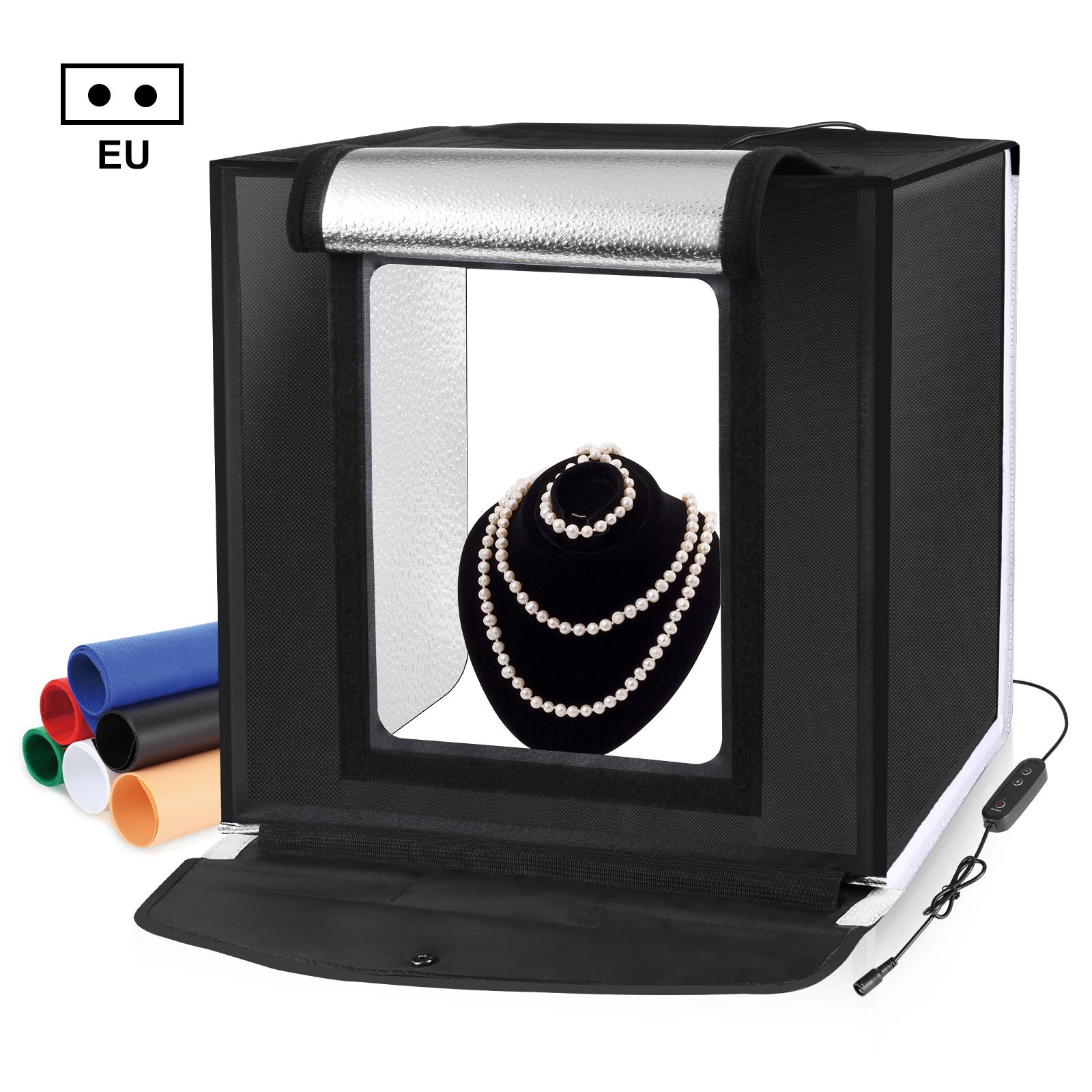 PULUZ-caja de estudio fotográf - Photography Lighting Kit With Backdrop reseña y precio