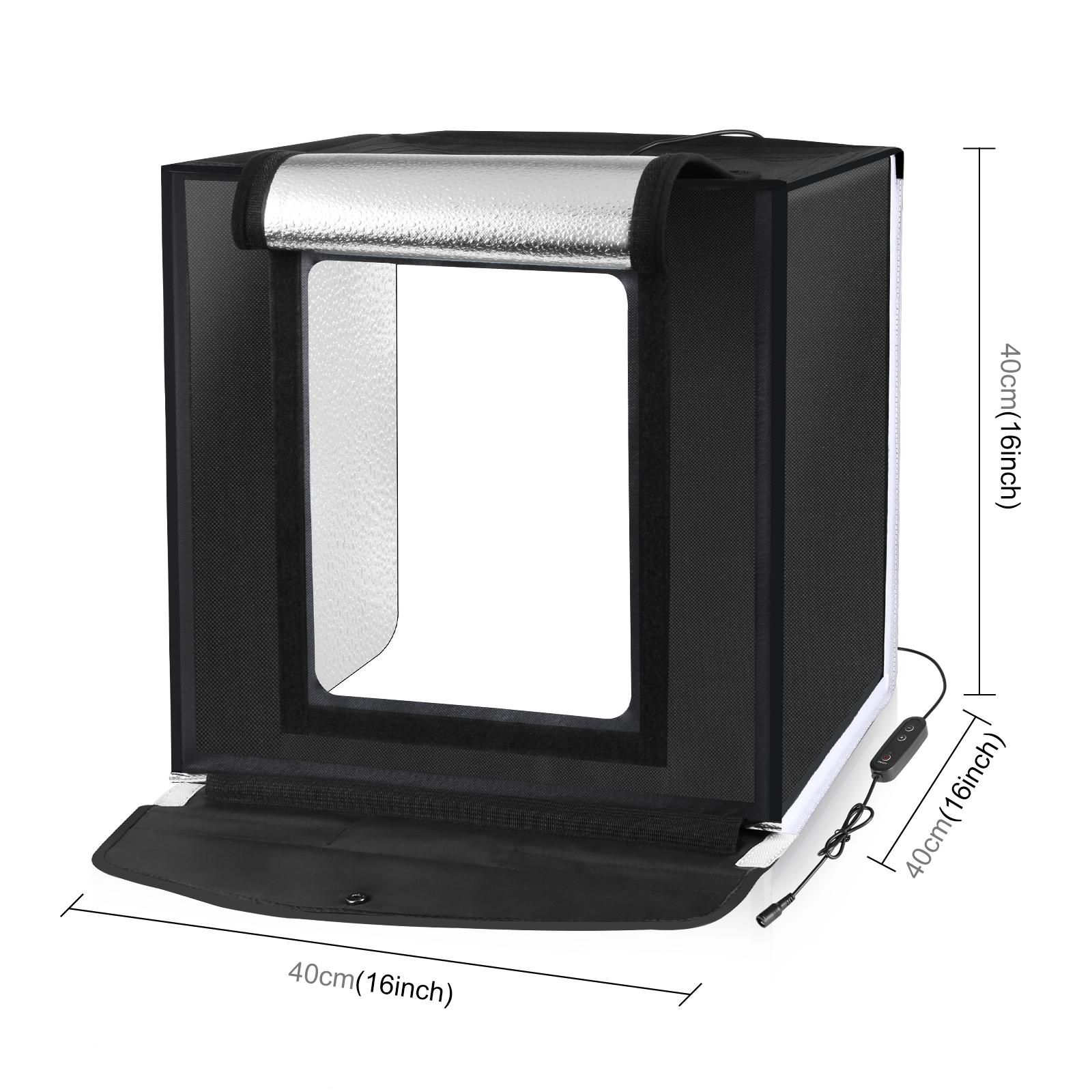 PULUZ-caja de estudio fotográf - Photography Lighting Kit With Backdrop reseña y precio