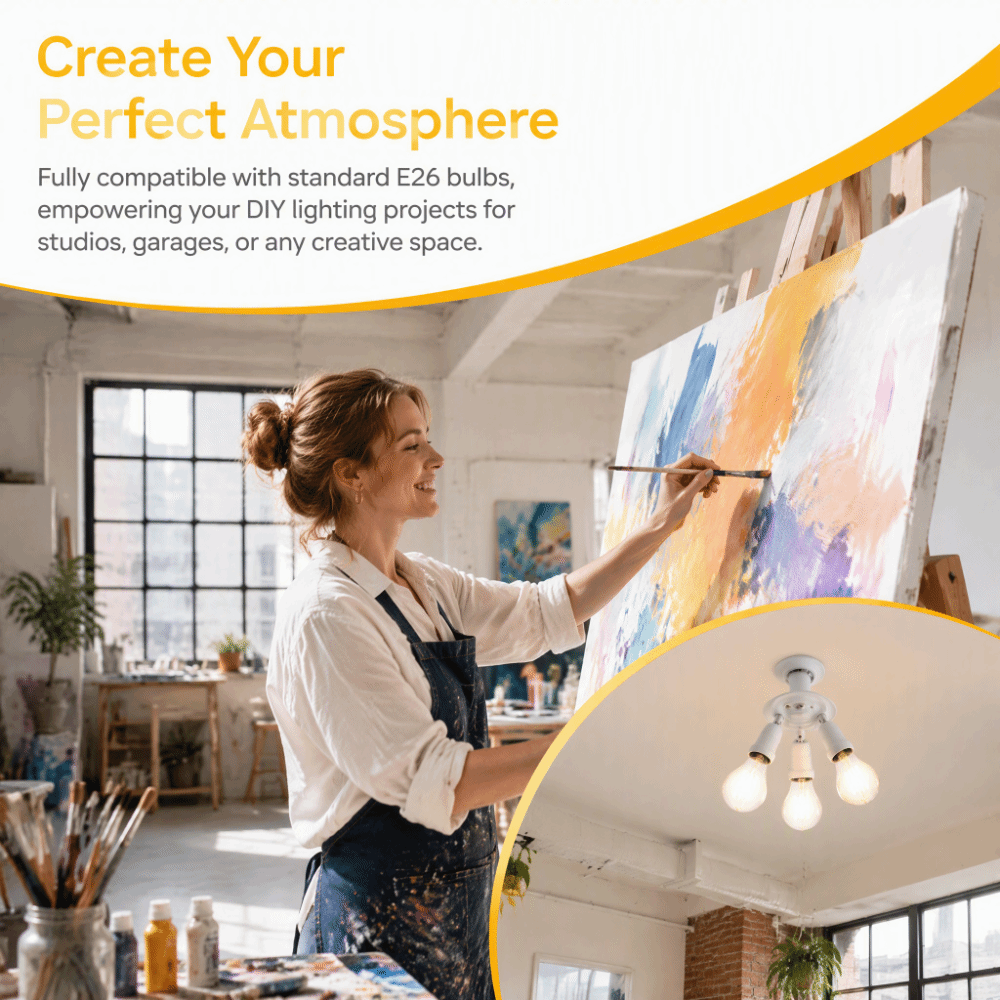 Divisor de Luz E26 Resistente, - Photography Lighting Direction reseña y precio