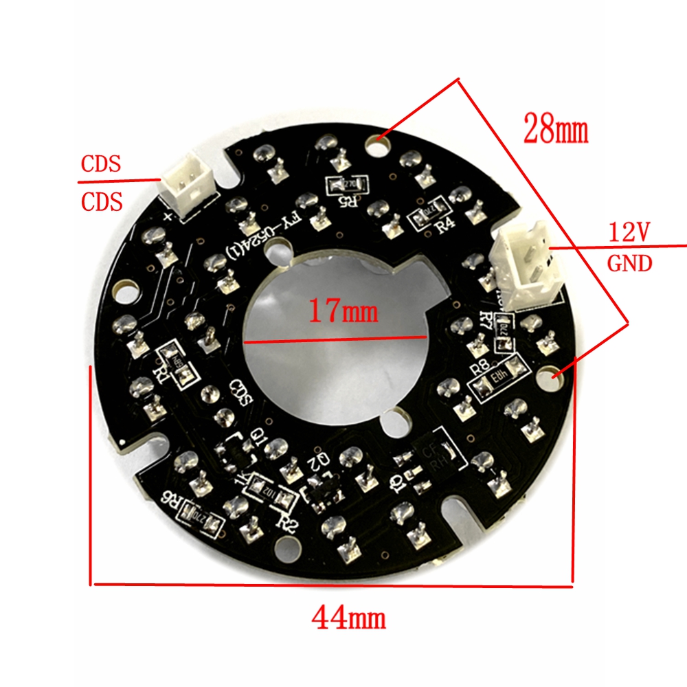 Placa de luz LED IR 24, módulo - Photography Lighting Diagram reseña y precio