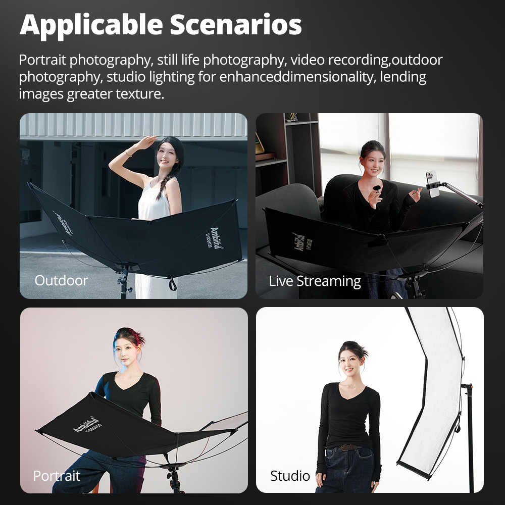 AMBITFUL 65*120cm Kit de trípo - Photography Lighting Kits reseña y precio