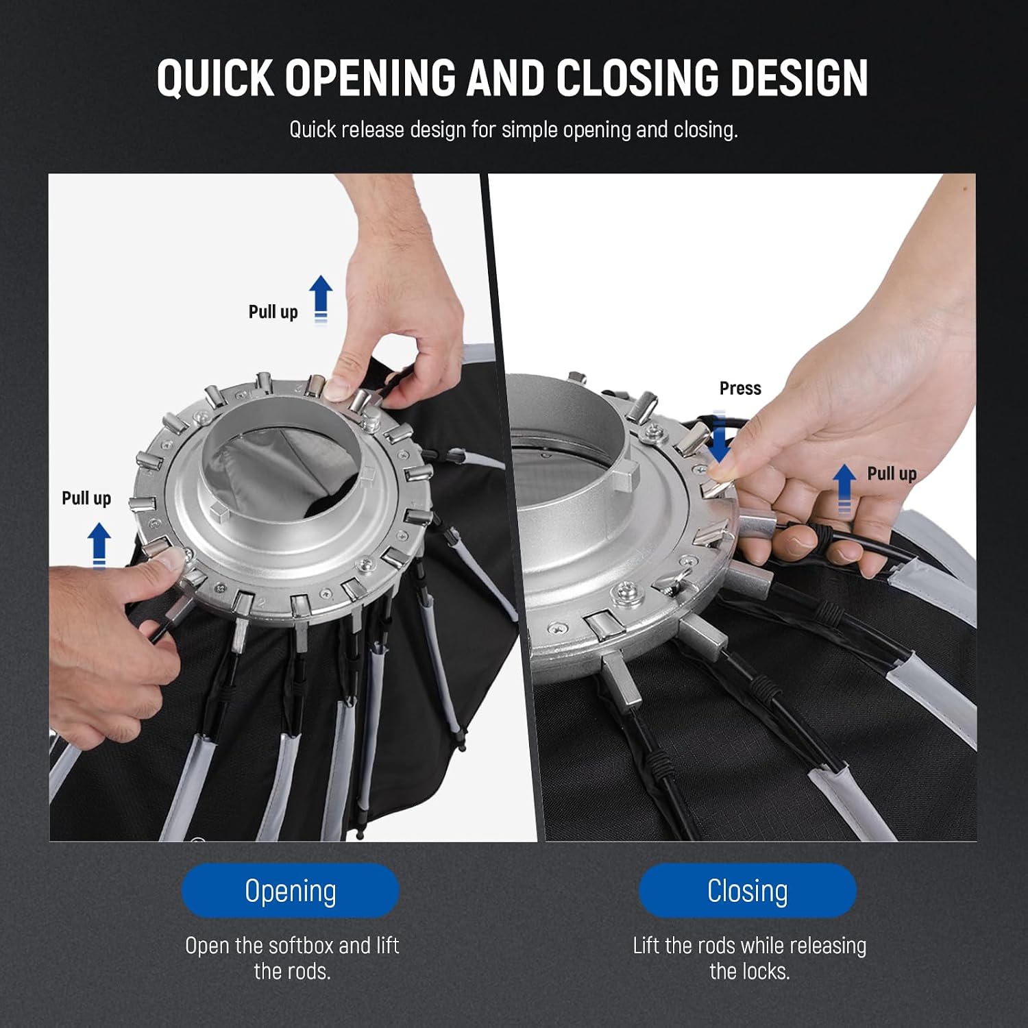 Softbox Parabólico con Montura - Photography Lighting Kit reseña y precio