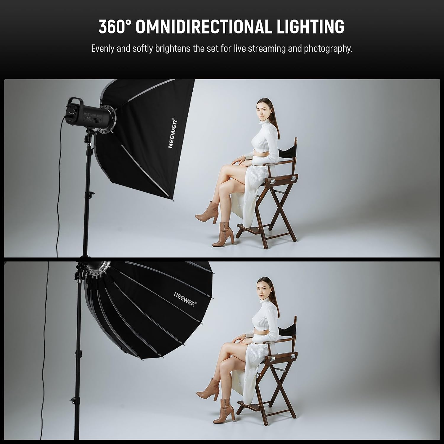 Softbox Parabólico con Montura - Photography Lighting Kit reseña y precio