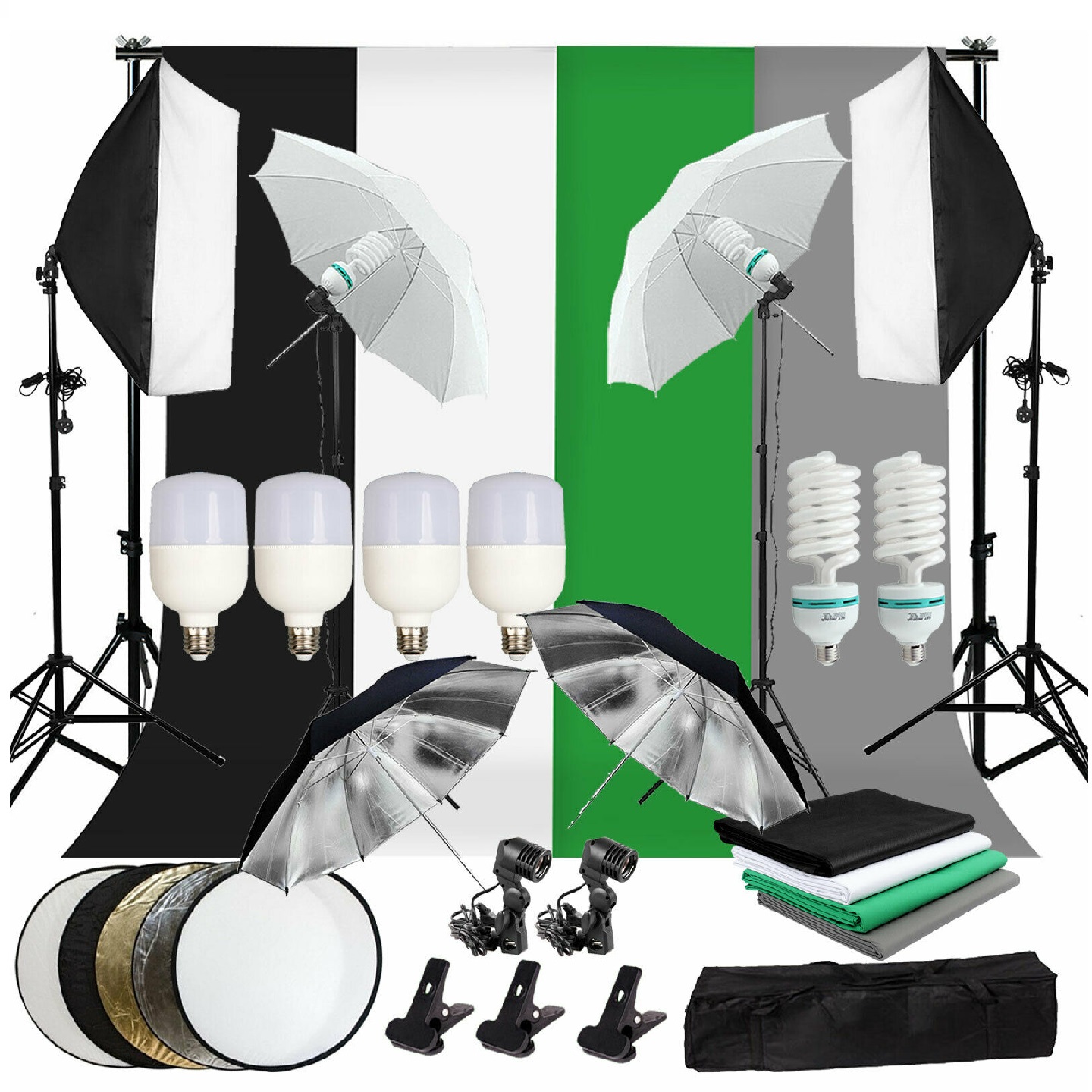 Kit de Fotografía Profesional  - Photography Lighting Kit With Backdrop reseña y precio