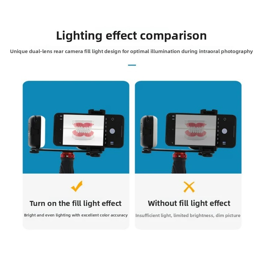 Luz de fotografía dental, flas - Photography Lighting Kit reseña y precio