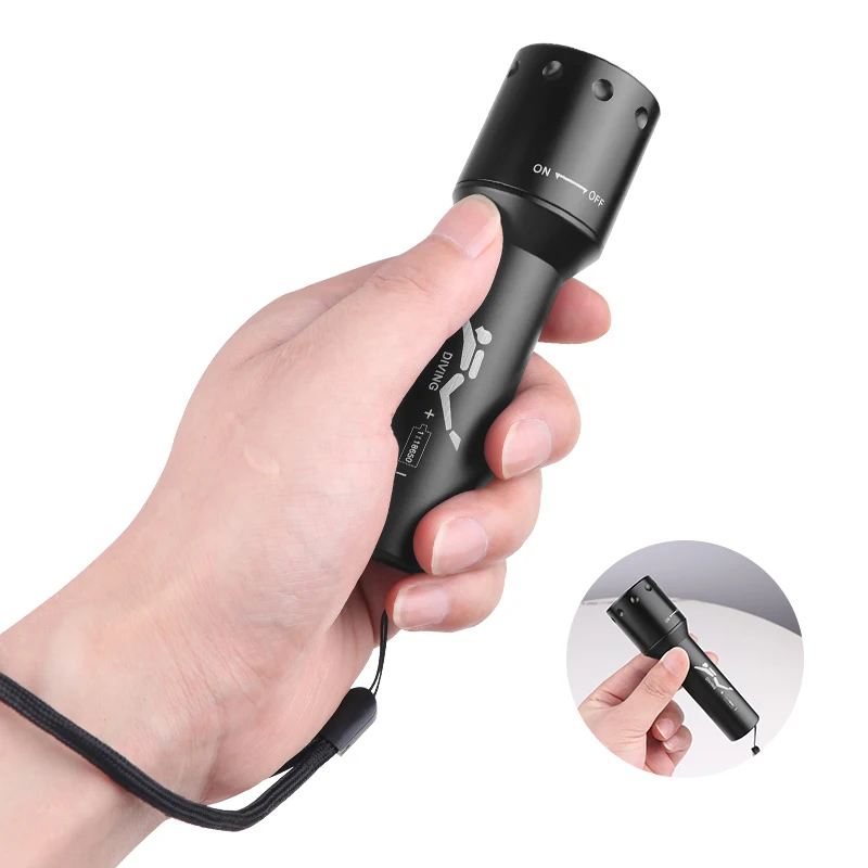 Nueva Linterna de Buceo LED T6 - Photography Lighting Lamp reseña y precio