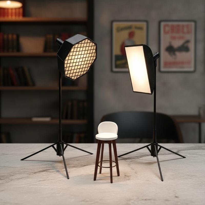 1/12 Mini estudio fotográfico  - Photography Lighting Layout reseña y precio