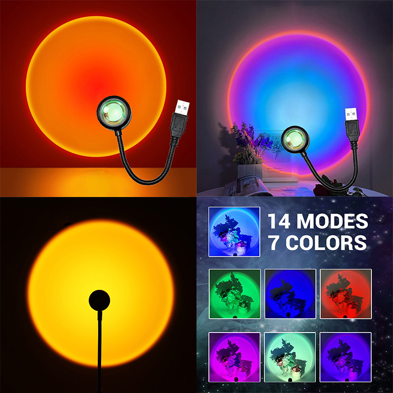 Lámpara LED de puesta de sol Z - Photography Lighting Wall reseña y precio